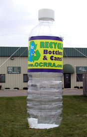 Inflatable Cans and Bottles 15' Recycle Water Bottle